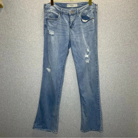 Abercrombie & Fitch Y2K The A&F Skinny Boot Distressed Jeans - Picture 1 of 6